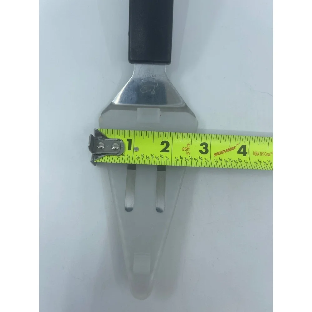 Pampered Chef Stainless Steel Serrated Pie Cake Server with Cover Black Handle